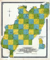 Douglass County OUtline Map, Douglas County 1915